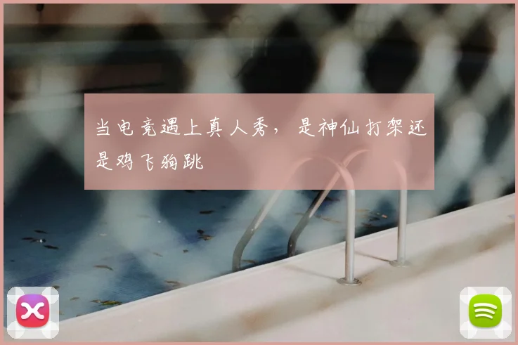当电竞遇上真人秀，是神仙打架还是鸡飞狗跳